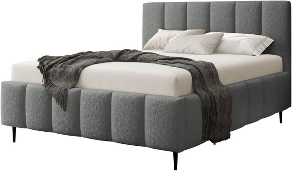 Polsterbett Lotsi Leg mit Bettkasten (Farbe: Lambi 12, Größe: 140x200 cm)