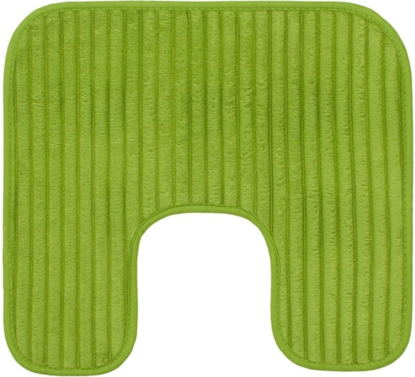 Gözze Badematte Berlin, Höhe 7 mm, rutschhemmend beschichtet, fußbodenheizungsgeeignet, Polyester, rechteckig, Badteppich, Uni Farben, Cord Optik, waschbar