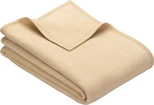 Ibena Porto XXL Tagesdecke warm & waschbar, Baumwollmischung, Creme, 220x240 cm