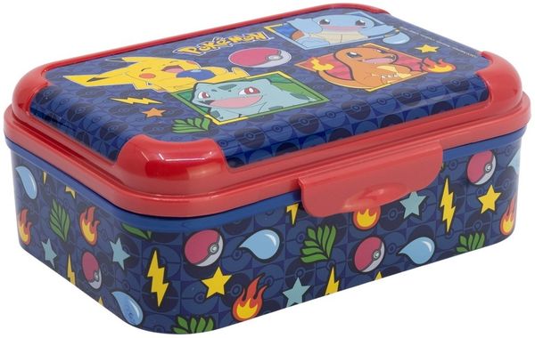 Pokemon Lunchbox Blue Team Brotdose Kinder Pausenbox für Alltag Schule und unterwegs