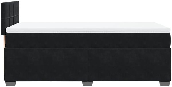 vidaXL Boxspringbett mit Matratze Schwarz 90x190 cm Samt 3286200 Bild 9