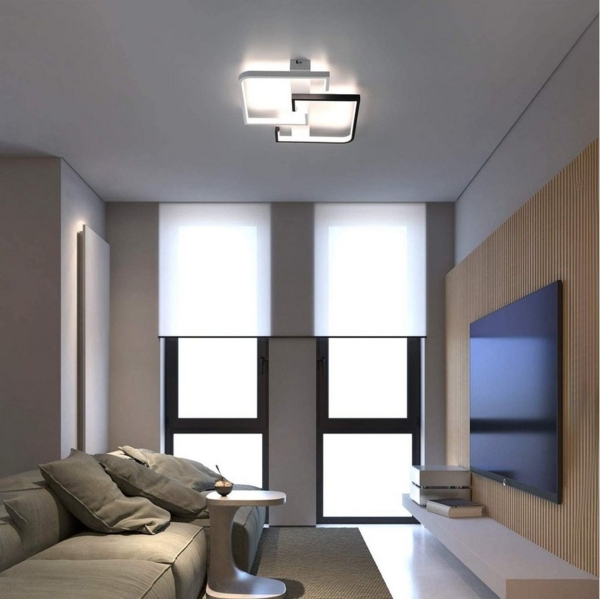 Nettlife LED Deckenleuchte Deckenleuchten Dimmbar Fernbedienung 35W Schwarz, LED fest integriert, Warmweiß, Neutralweiß, Kaltweiß Bild 2