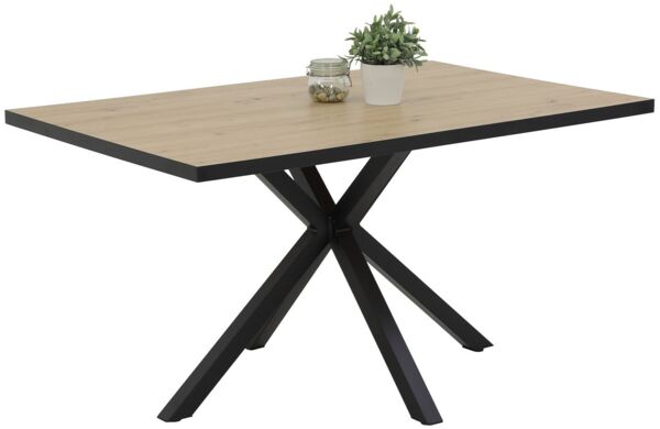 Vierfußtisch Clara / Cleo I T, Holzfarben, 140 x 76 x 90 cm