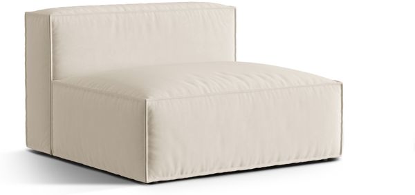 Micadoni Modul Nuria 2-Sitzer Samt Beige Bild 2