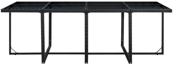 vidaXL 13-tlg. Garten-Essgruppe mit Auflagen Poly Rattan Schwarz 42524 Bild 8