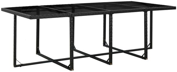 vidaXL 13-tlg. Garten-Essgruppe mit Auflagen Poly Rattan Schwarz 42524 Bild 7