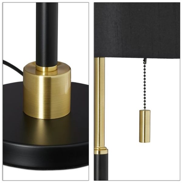 Relaxdays Tischlampe mit Zugschalter Bild 7