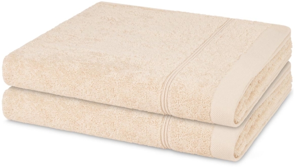 Ross Rubin 2 tlg. Frottier-Set - 2 X Duschtuch (70 X 140cm) - 480 - Natur