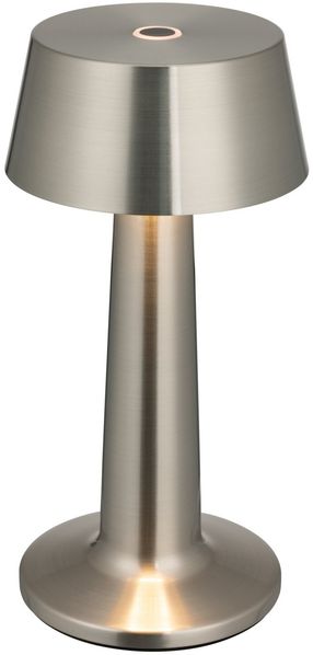 Novel 'ANIARA' Akkuleuchte LED, Metall nickel, H 22.1 cm, dimmbar mit Touchdimmer