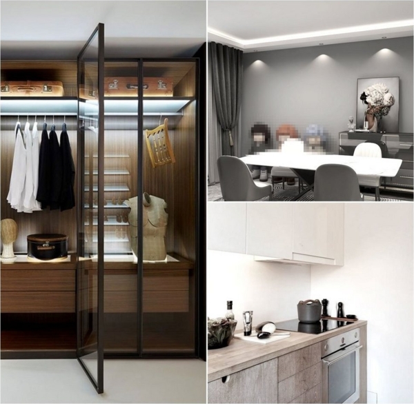 LETGOSPT LED Unterbauleuchte Küchenleuchte ink 3x2W 6000-6500K, Unterbauleuchte Set, LED fest integriert, Tageslichtweiß, Einbaustrahler,Küchen-Unterbau-Leuchten Bild 3