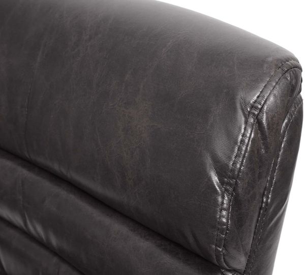 Mendler Konferenzstuhl HWC-H31, Freischwinger Stuhl, Metall FSC, Vintage Wildleder-Optik, Kunstleder schwarz, 100x59x60 cm Bild 6