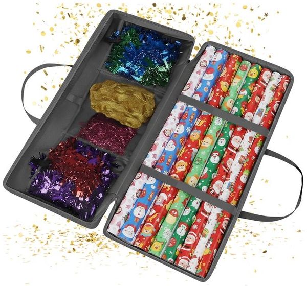 Relaxdays Geschenkpapier Aufbewahrung