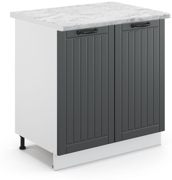 Eckunterschrank R-Line Beton 75.6 cm , AP Eiche Vicco
