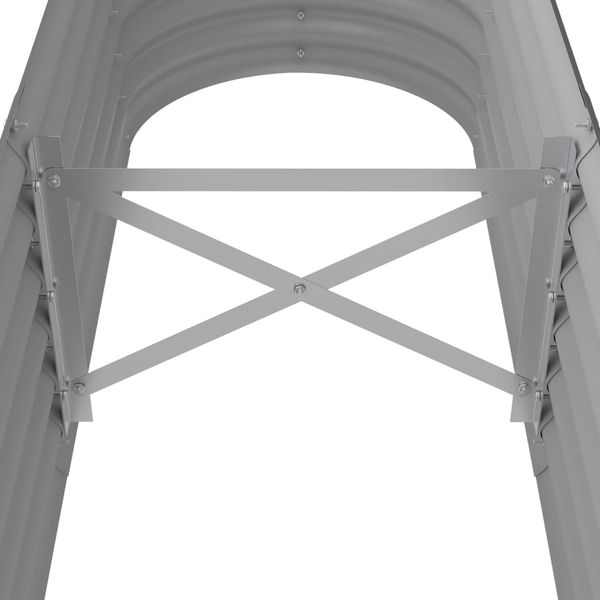 vidaXL Hochbeet Verzinkter Stahl 152x40x36 cm Grau 318869 Bild 5