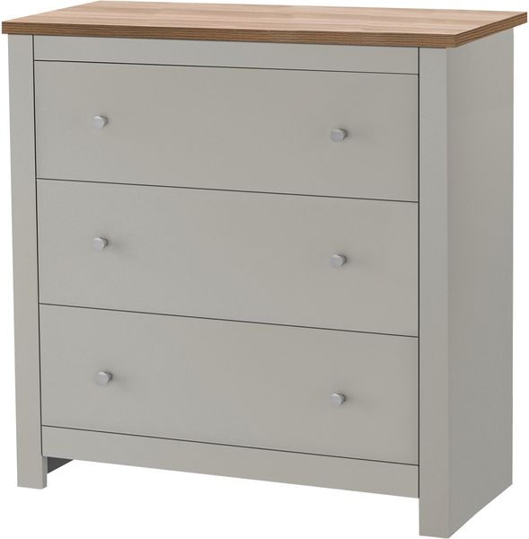Kommode >Helmer< in Natur - 79x81x35cm (BxHxT)