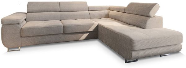 Masseno Ecksofa APIRO mit Schlaffunktion L-Form, Sofa mit Bettkasten