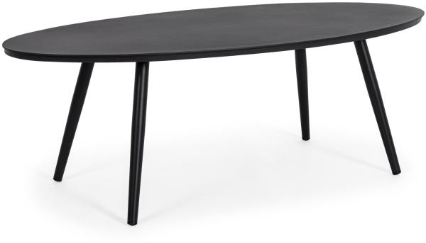 Couchtisch Space aus Aluminium 119 cm, Schwarz