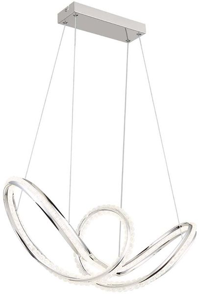 LED Pendelleuchte, Timer, Fernbedienung, dimmbar, H 120 cm