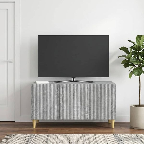 vidaXL TV-Schränk Graues Sonoma 99 x 34,5 x 50 cm Holzwerkstoff 894721
