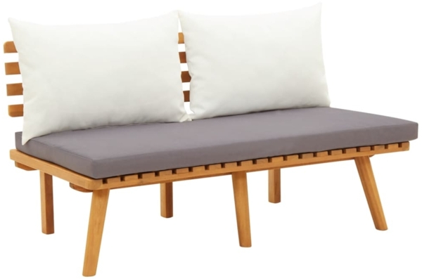 vidaXL Gartenbank mit Kissen 115 cm Massivholz Akazie 46672
