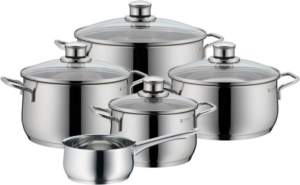 WMF 'Diadem Plus' Topfset 5-tlg., Edelstahl silber