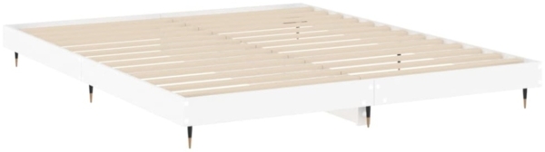 vidaXL Bettgestell Weiß 120x200 cm Holzwerkstoff 832149 Bild 3
