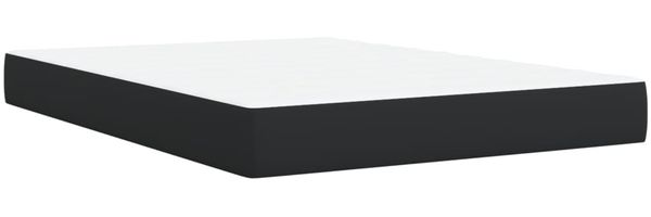 vidaXL Boxspringbett mit Matratze Schwarz 160x200 cm Kunstleder 3293028 Bild 9