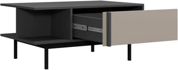 Couchtisch Agova AL12 (Farbe: Anthrazit / Hellbeige) Bild 2