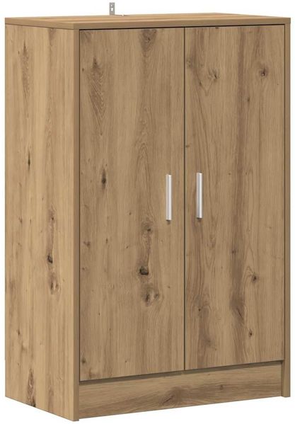 Schuhschrank, Schuhkipper für Flur, skandinavisch Artisan-Eiche 60x35x92 cm Holzwerkstoff