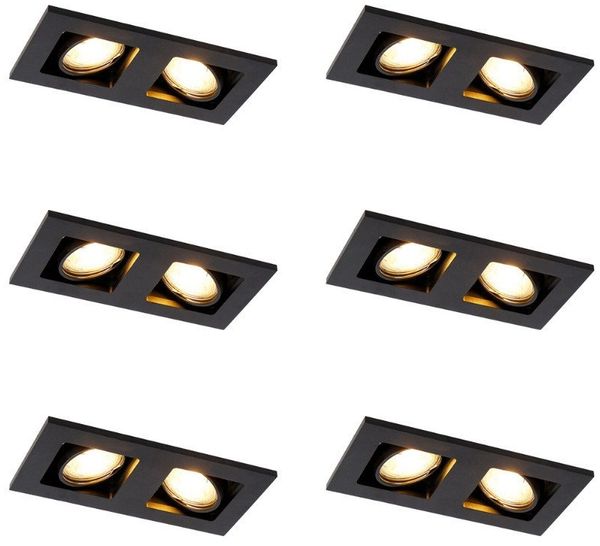 Qazqa LED Einbaustrahler 98339, ohne Leuchtmittel, Warmweiß