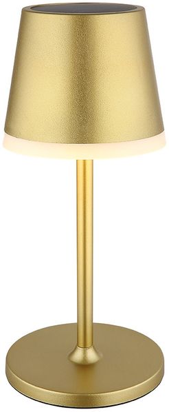 2x LED Solar Tischleuchte, gold, 2 Höhen möglich, H 41 cm Bild 8
