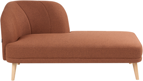Linksseitige Chaiselongue TANLAY Stoff Goldbraun