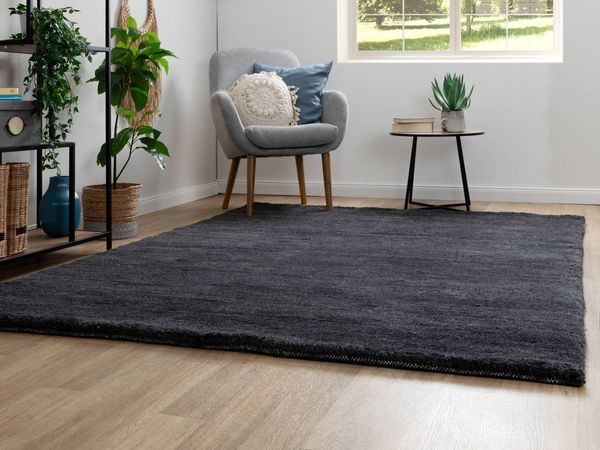 Berber Teppich Zagora, Farbe: Schwarz, Größe: 250x300 cm