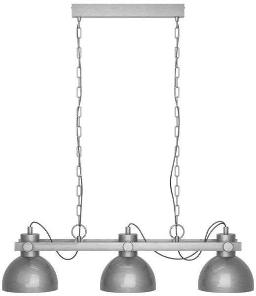 Eglo 43168 Pendelleuchte LUBENHAM 1 nickel-antik, creme E27 3X28W L:90cm B:20cm H:110cm dimmbar