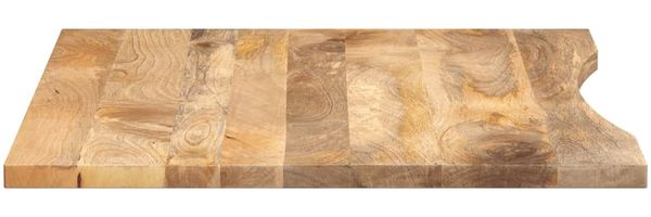 vidaXL Schreibtischplatte mit Aussparung 110x80x2,5cm Massivholz Mango 370206 Bild 4