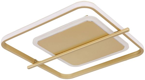 LED Deckenleuchte, Metall, Goldfarben, L 40 cm Bild 7