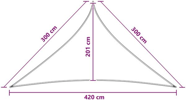 vidaXL Sonnensegel 3 x 3 x 4,2 m HDPE 42032965 Bild 8