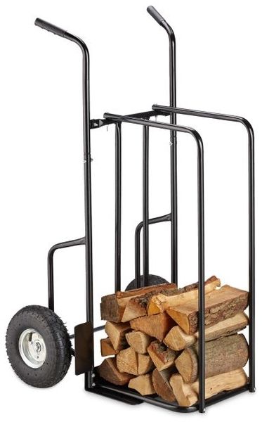 Relaxdays Kaminholzwagen XL Metall