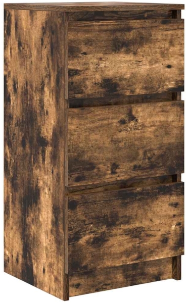 vidaXL Sideboard Räuchereiche 37,5x35x76 cm Holzwerkstoff 861728