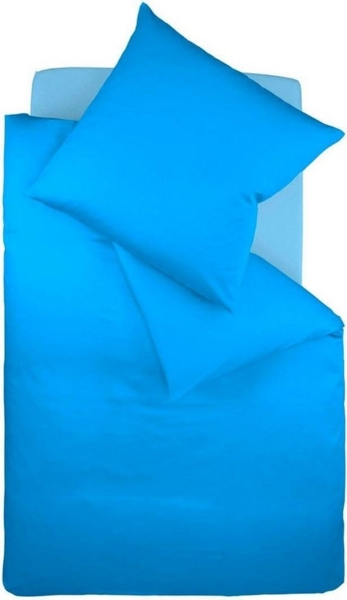fleuresse Bettwäsche Colours in 135x200, 155x220 oder 200x200 cm, Mako-Satin, 2 teilig, Bettwäsche aus 100% Baumwolle, uni, mit Reißverschluss