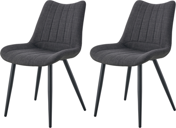 Stuhl (B/H/T): 53 x 86 x 59 cm in Anthrazit