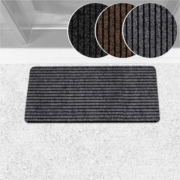 ANRO Fußmatte Türvorleger Schmutzfangmatte MiSCHA, eckig, Höhe: 8 mm, Robust-Weich Größe 40x80cm