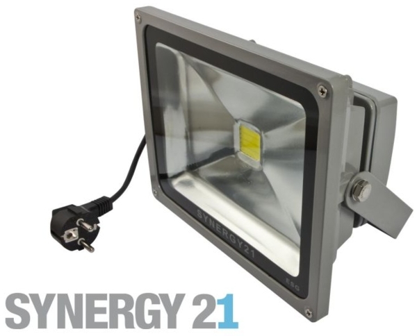 Synergy 21 LED Spot Outdoor Baustrahler 50W graues Gehäuse - neutralweià V2