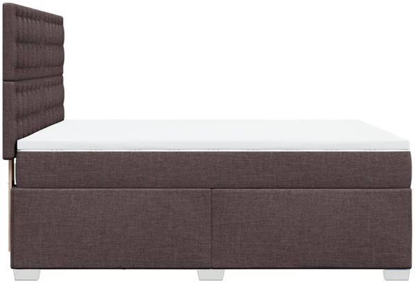 vidaXL Boxspringbett mit Matratze Dunkelbraun 140x200 cm Stoff 3292828 Bild 11