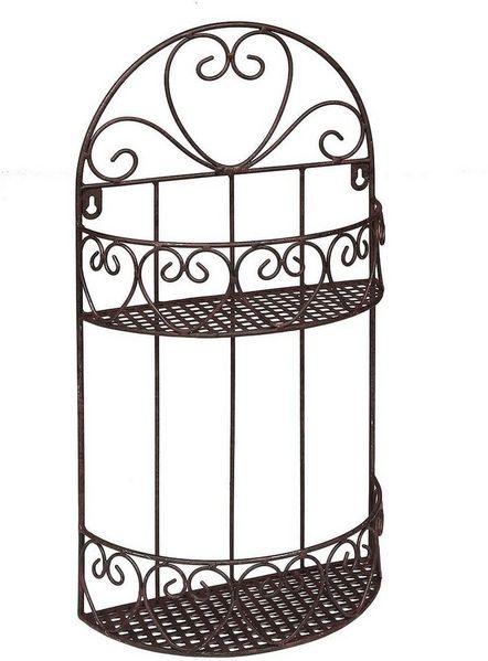 Ambiente Haus Deko-Wandregal Wandregal rund - antikbraun 50cm, 1-tlg.