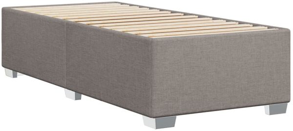 vidaXL Bettgestell ohne Matratze Taupe 90x200 cm Stoff 3284447 Bild 6