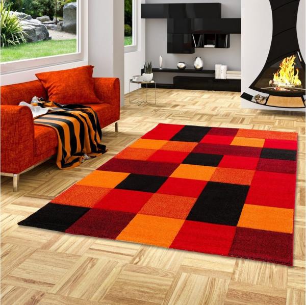 Pergamon Designteppich Designer Teppich Brilliant Karo, Rechteckig, Höhe: 13 mm