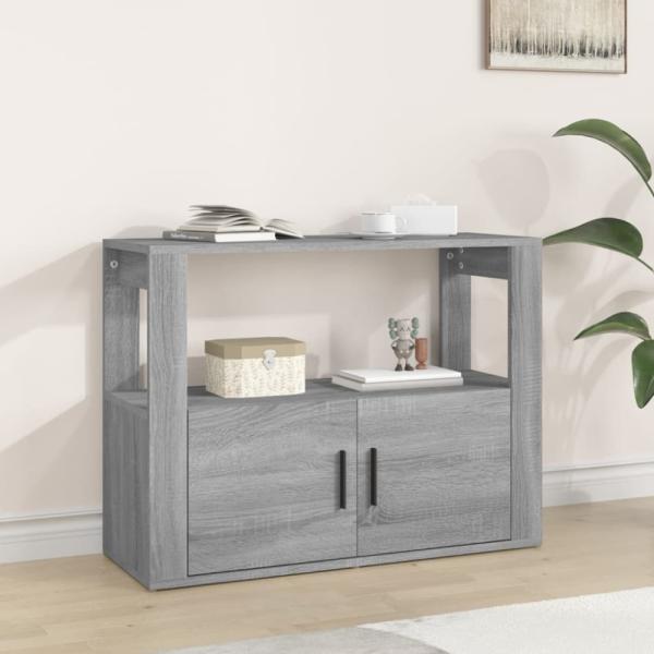 vidaXL Sideboard Grau Sonoma 80x30x60 cm Holzwerkstoff 819458