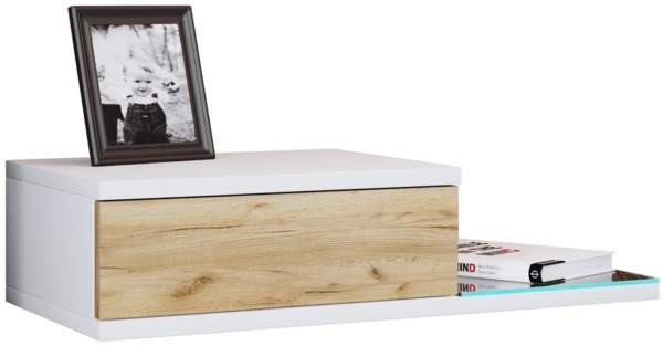 VCM Nachttisch Design Wandschublade Nachttisch Regal Konsila L