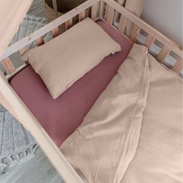 lilimaus Kinderbettwäsche Musselin Kinderbettwäsche 100x135 135x200 - Bettwäsche Kinderbett, 1 teilig, Kinderbettwäsche Set 100% Baumwolle, atmungsaktiv & weich